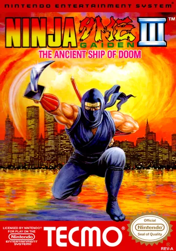 Обложка: Ninja Gaiden III: The Ancient Ship of Doom, издание — Северная Америка