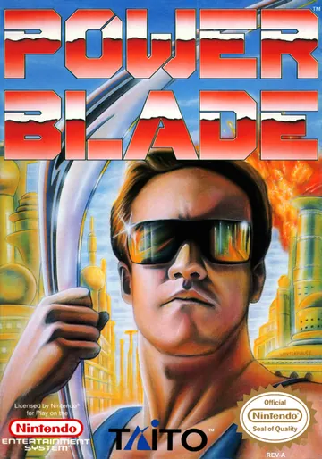 Portada de Power Blade, edición de Norteamérica