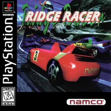 『Ridge Racer』北米版のパッケージ