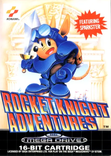 『Rocket Knight Adventures』欧州版のパッケージ