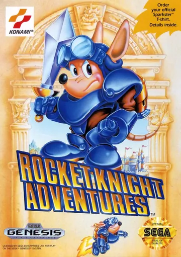 『Rocket Knight Adventures』北米版のパッケージ