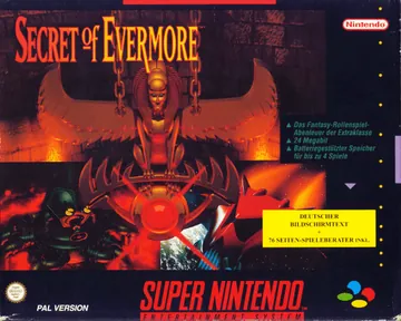 Обложка: Secret of Evermore, издание — Европа