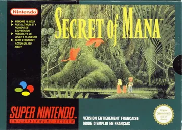 Portada de Secret of Mana, edición de Europa