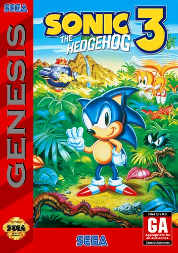 Обложка: Sonic the Hedgehog 3, издание — Северная Америка