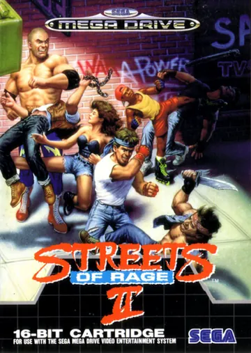 『Streets of Rage II』欧州版のパッケージ