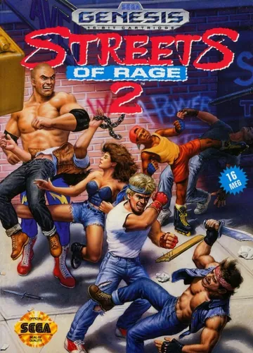 『Streets of Rage 2』北米版のパッケージ