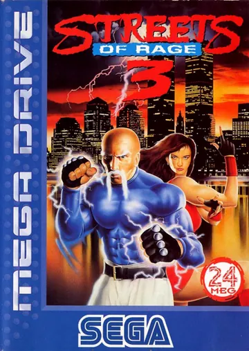 『Streets of Rage 3』欧州版のパッケージ