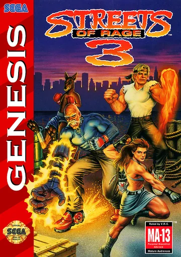 『Streets of Rage 3』北米版のパッケージ