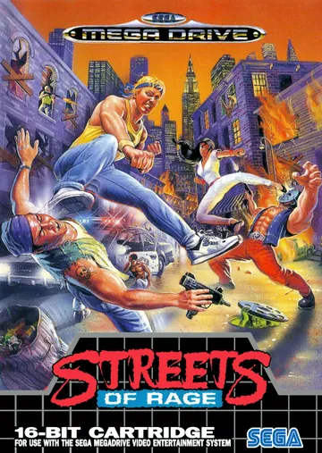 Portada de Streets of Rage, edición de Europa