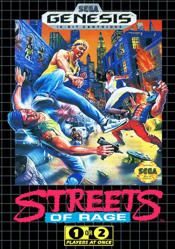 Portada de Streets of Rage, edición de Norteamérica