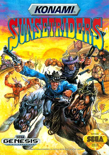 『Sunset Riders』北米版のパッケージ
