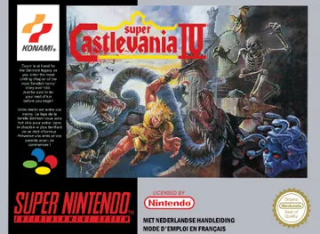 Обложка: Super Castlevania IV, издание — Европа