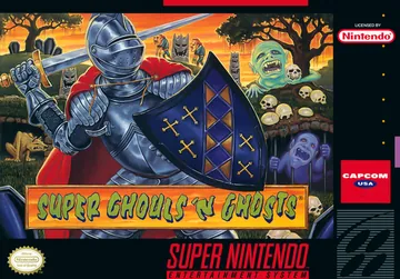 Обложка: Super Ghouls 'n Ghosts, издание — Северная Америка