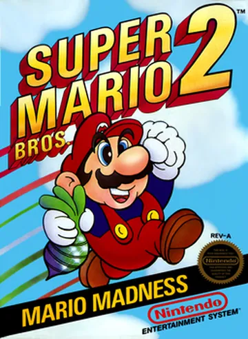 Обложка: Super Mario Bros. 2, издание — Европа