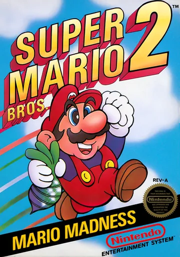 Обложка: Super Mario Bros. 2, издание — Северная Америка