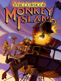 Portada de The Curse of Monkey Island, edición de Norteamérica