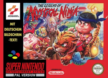Portada de The Legend of the Mystical Ninja, edición de Europa