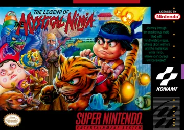 Portada de The Legend of the Mystical Ninja, edición de Norteamérica