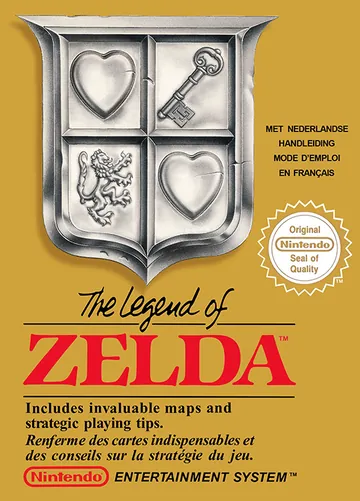 Portada de The Legend of Zelda, edición de Europa