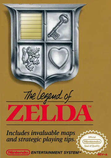 Portada de The Legend of Zelda, edición de Norteamérica