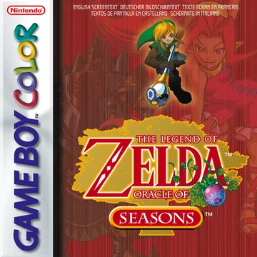 Portada de The Legend of Zelda: Oracle of Seasons, edición de Europa