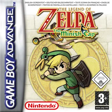 Portada de The Legend of Zelda: The Minish Cap, edición de Europa