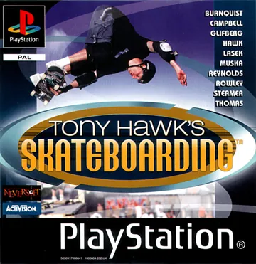 Обложка: Tony Hawk's Skateboarding, издание — Европа
