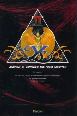 Portada de イースII, edición de Japón