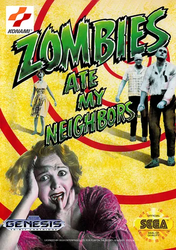 Portada de Zombies Ate My Neighbors, edición de Norteamérica